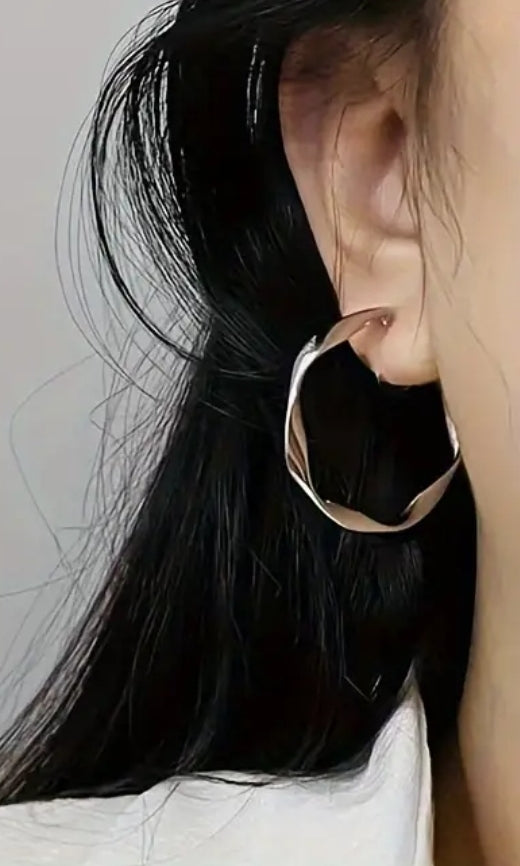 Twisted Hoop Earring Stainless Steel