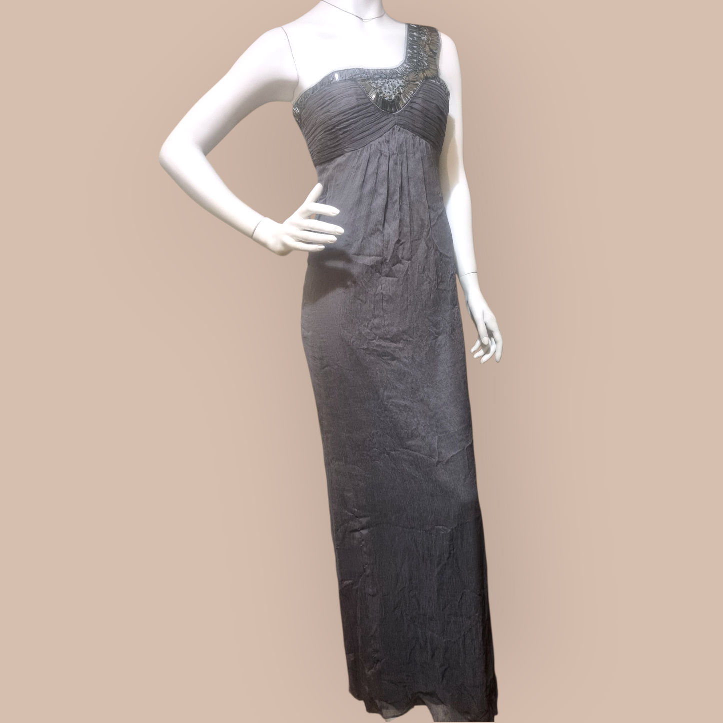 Sheike Embellished Silk Maxi Dress sz 8