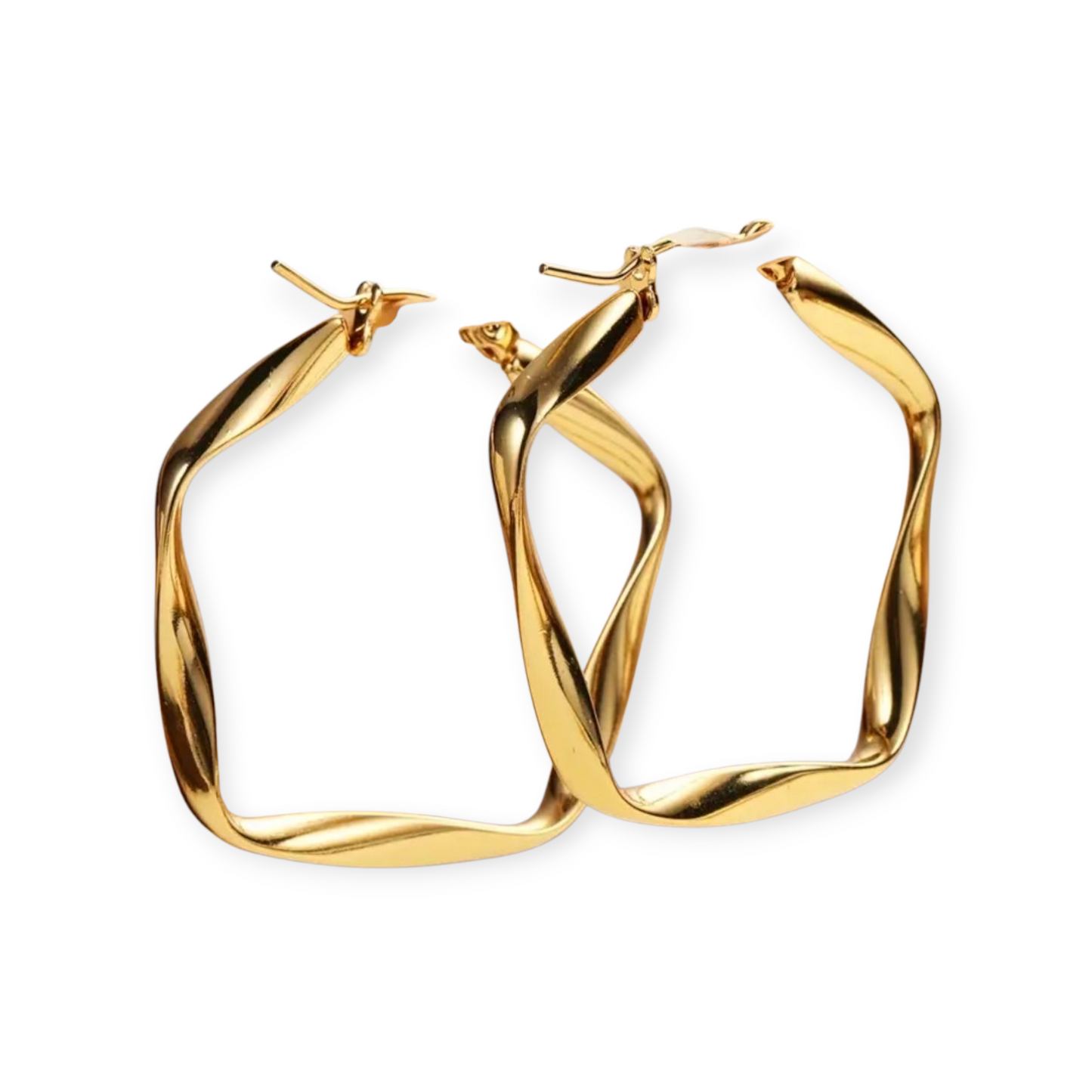 Twisted Hoop Earring Stainless Steel