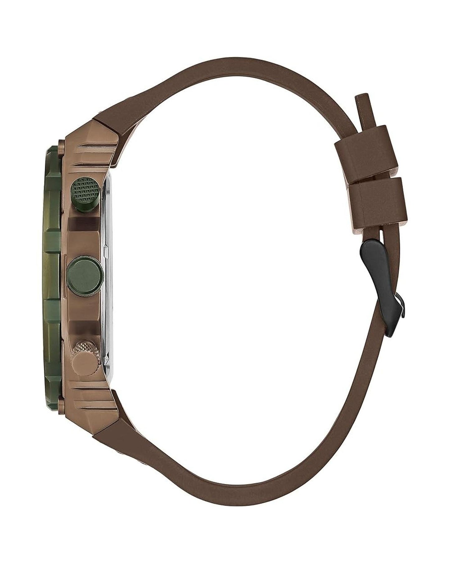 Guess Men's Brown Silicone Watch - One Size