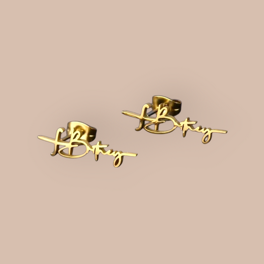 Custom Name Stainless Steel Studs
