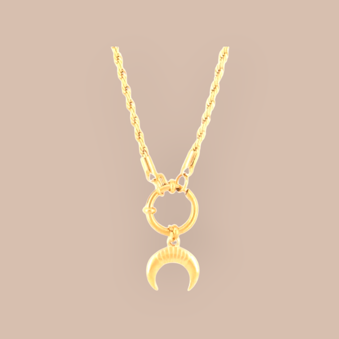 Starlit Journey Stainless Steel Toggle Necklace