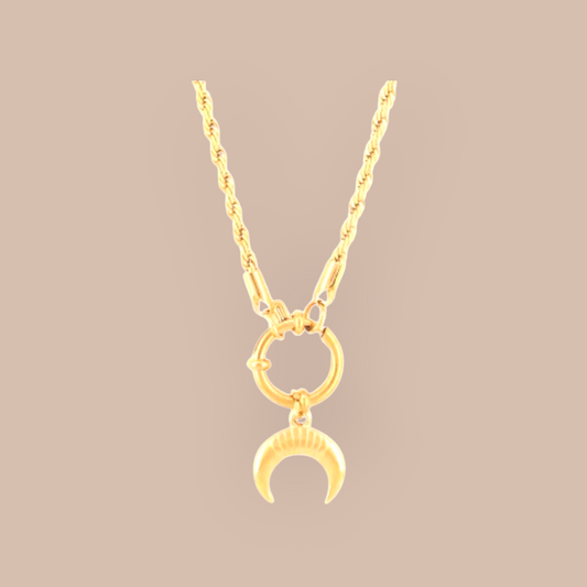 Starlit Journey Stainless Steel Toggle Necklace