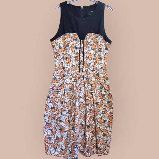 Cue Dress sz 8 - Vibrant Multicoloured Pattern