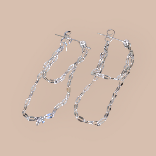 Stainless Steel Chain Earrings