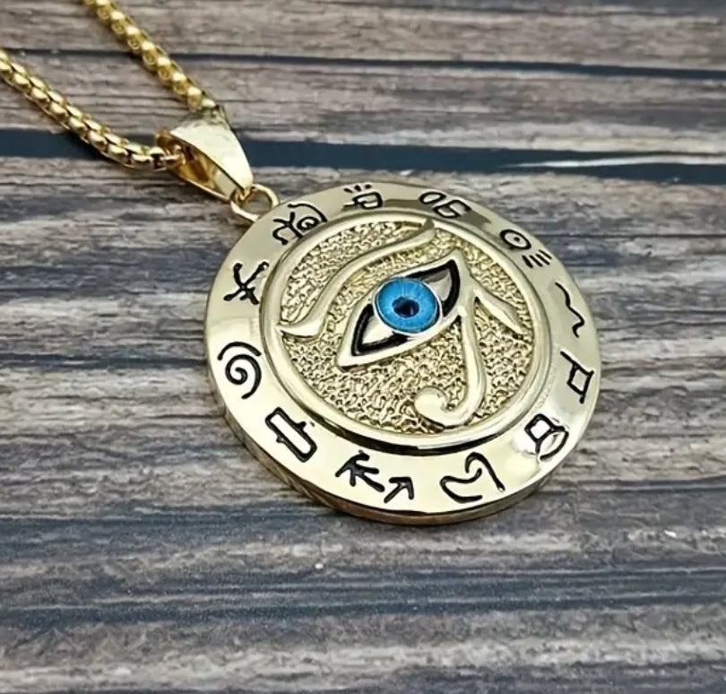 Eye of Horus Pendant and Chain