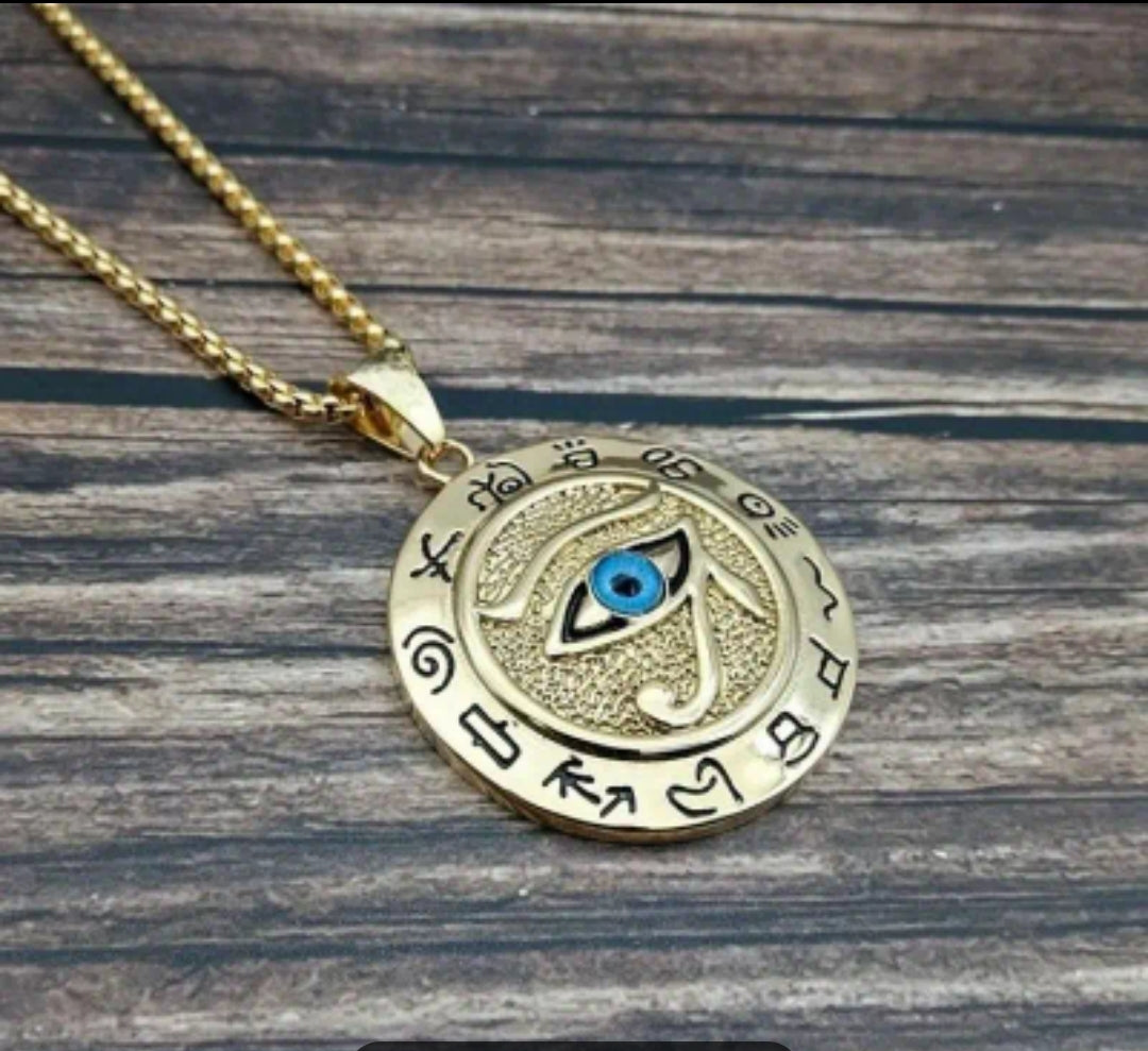 Eye of Horus Pendant and Chain