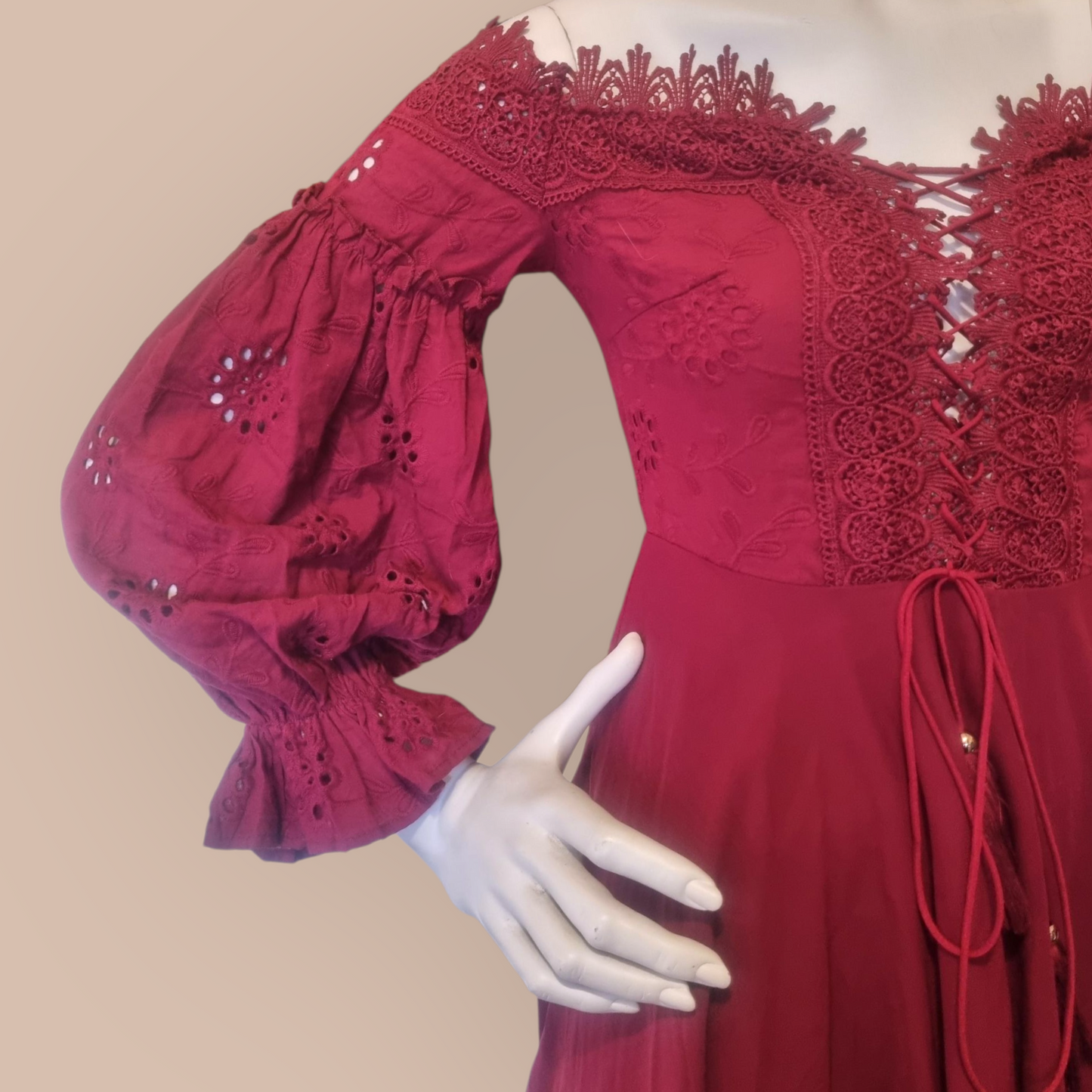 Rare Two Sisters Boho Broderie Dress