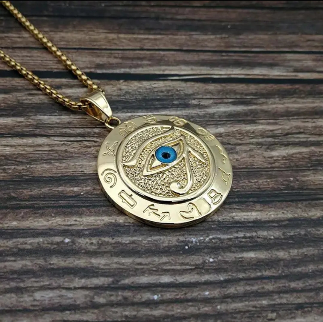 Eye of Horus Pendant and Chain