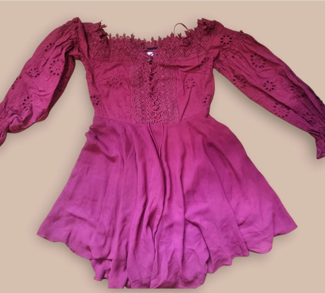Rare Two Sisters Boho Broderie Dress