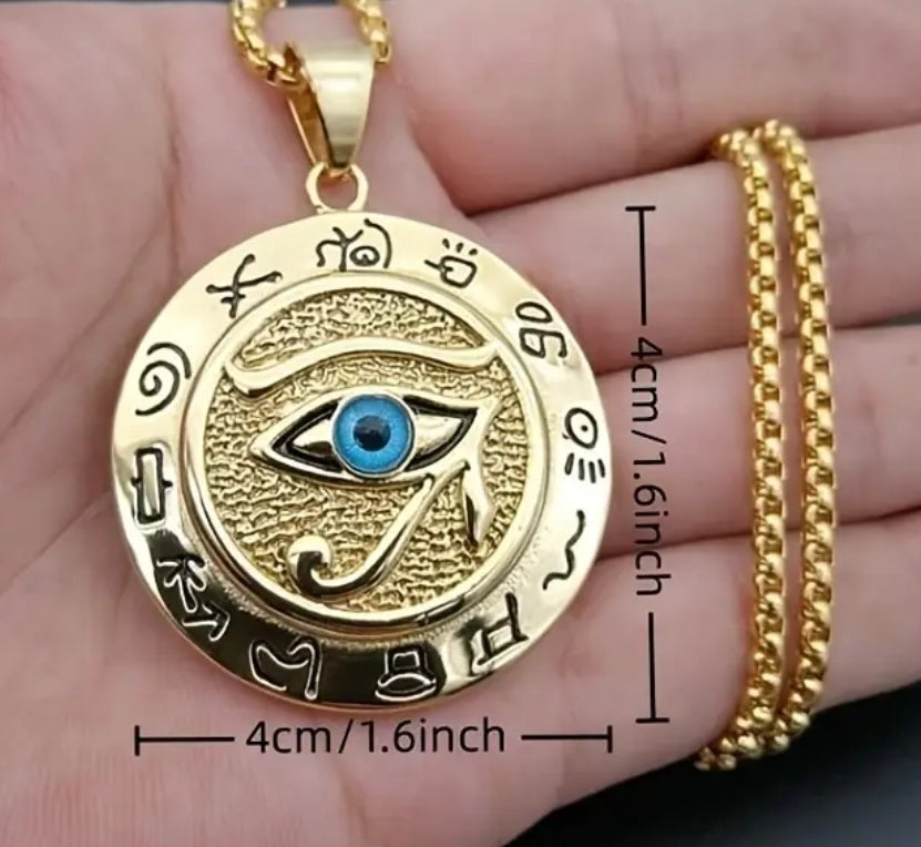 Eye of Horus Pendant and Chain