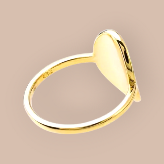 18k Gold Plated Bohemian Sterling Silver Ring