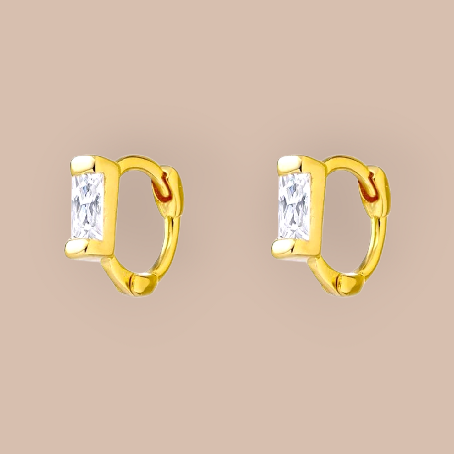 Sterling Silver Sleek Radiance Huggies