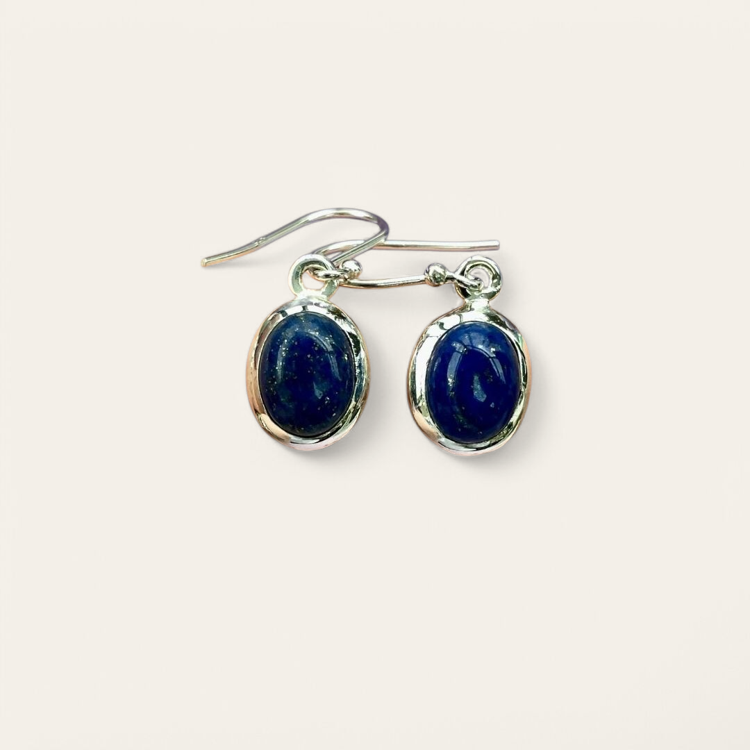 Lapis Lazuli 925 Stainless Steel Earrings