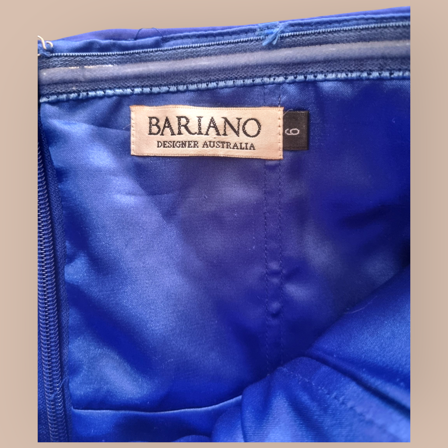 Bariano Embellished Formal Dress Sz 6