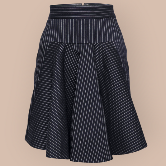 Designer Stella McCartney Pinstripe Skirt Sz 42 (fit 8 to 10)