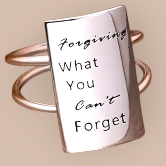 "Forgive" Sterling Silver Gemstone Ring
