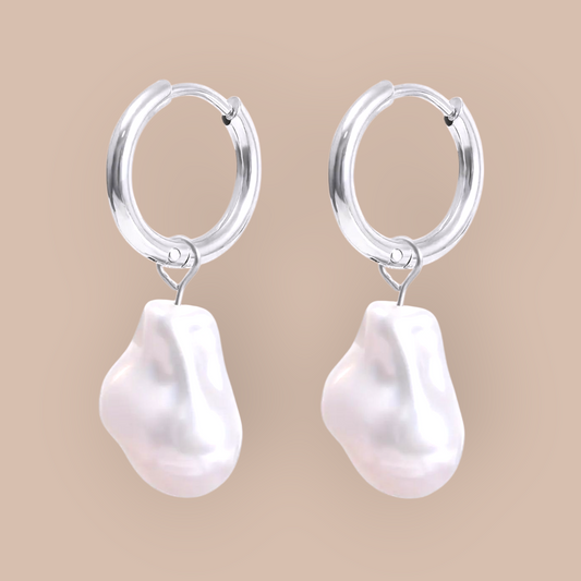 Pearl Current Stainless Earrings
