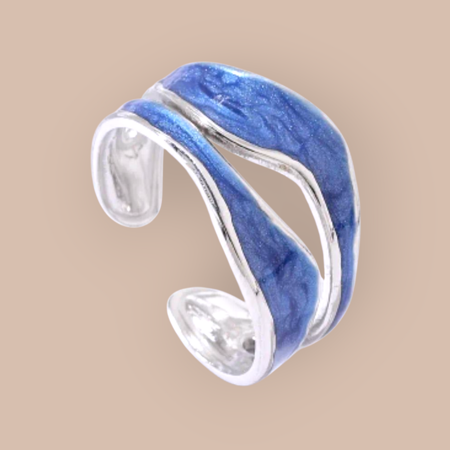 Tidepool Stainless Steel Adjustable Ring