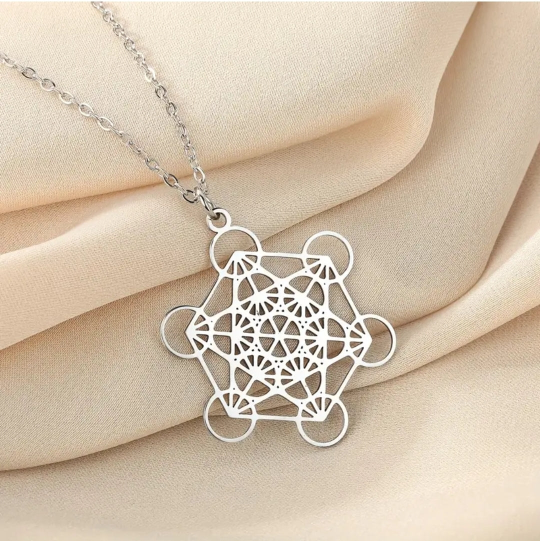 Metatrons Cube Sacred Geometry Pendant