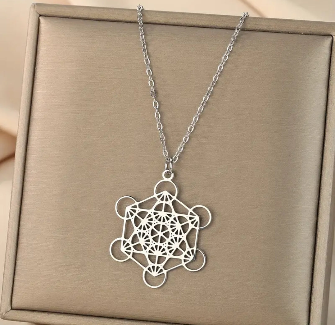 Metatrons Cube Sacred Geometry Pendant