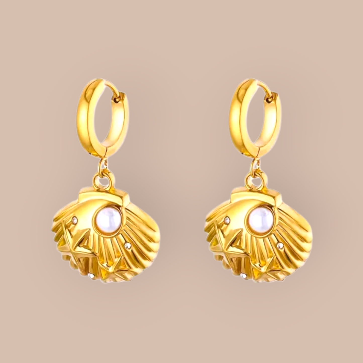 Venus Stainless Steel Hoop Earrings