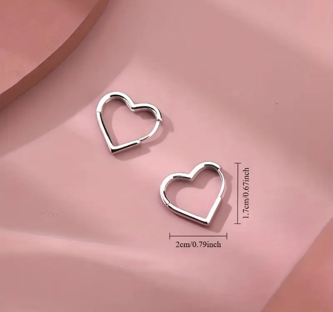 Stainless Steel Heart Fancy Earrings