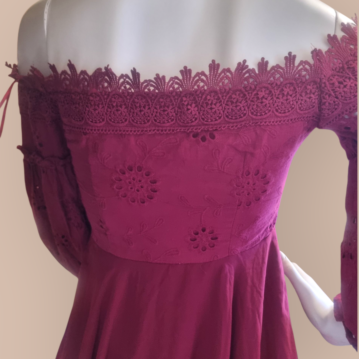 Rare Two Sisters Boho Broderie Dress