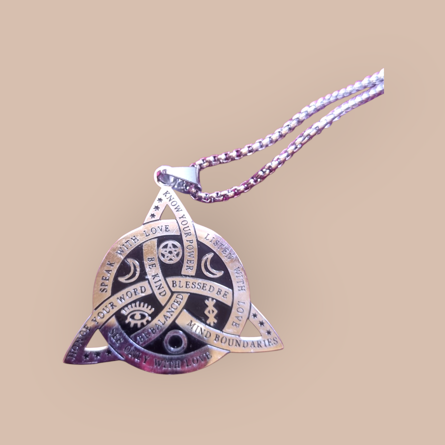 Blessed Be Triquera Pendant and Chain