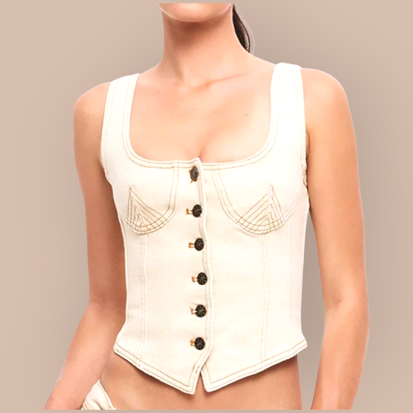 Lioness After Dark Corset- Ecru sz M