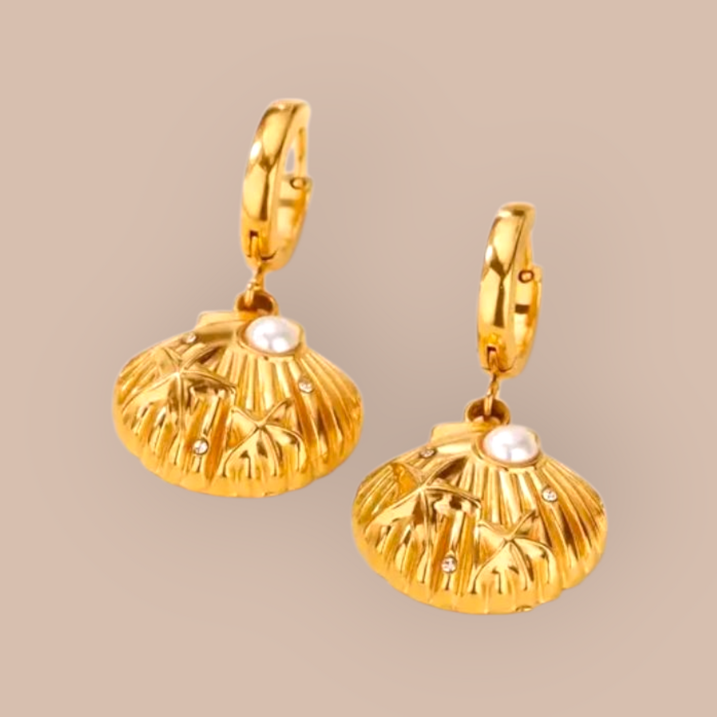 Venus Stainless Steel Hoop Earrings