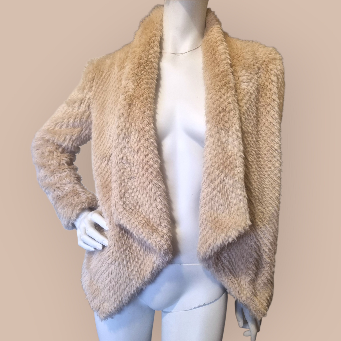 Bardot Textured Faux Fur Coat