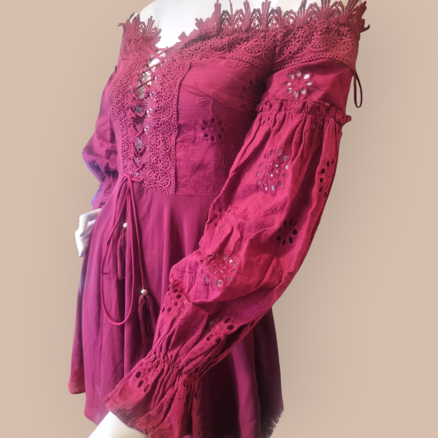 Rare Two Sisters Boho Broderie Dress