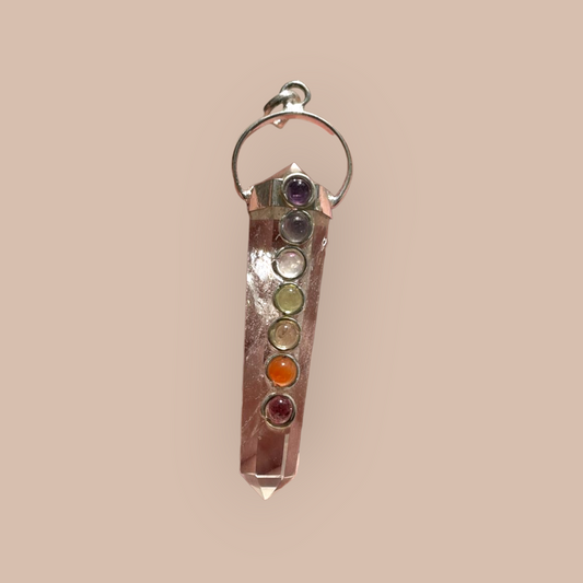 Clear Quartz Chakra Pendant