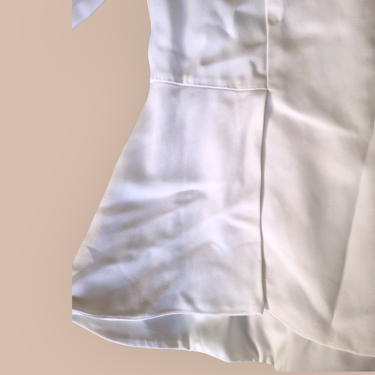 Seed Heritage White Zip Back Blouse sz 10