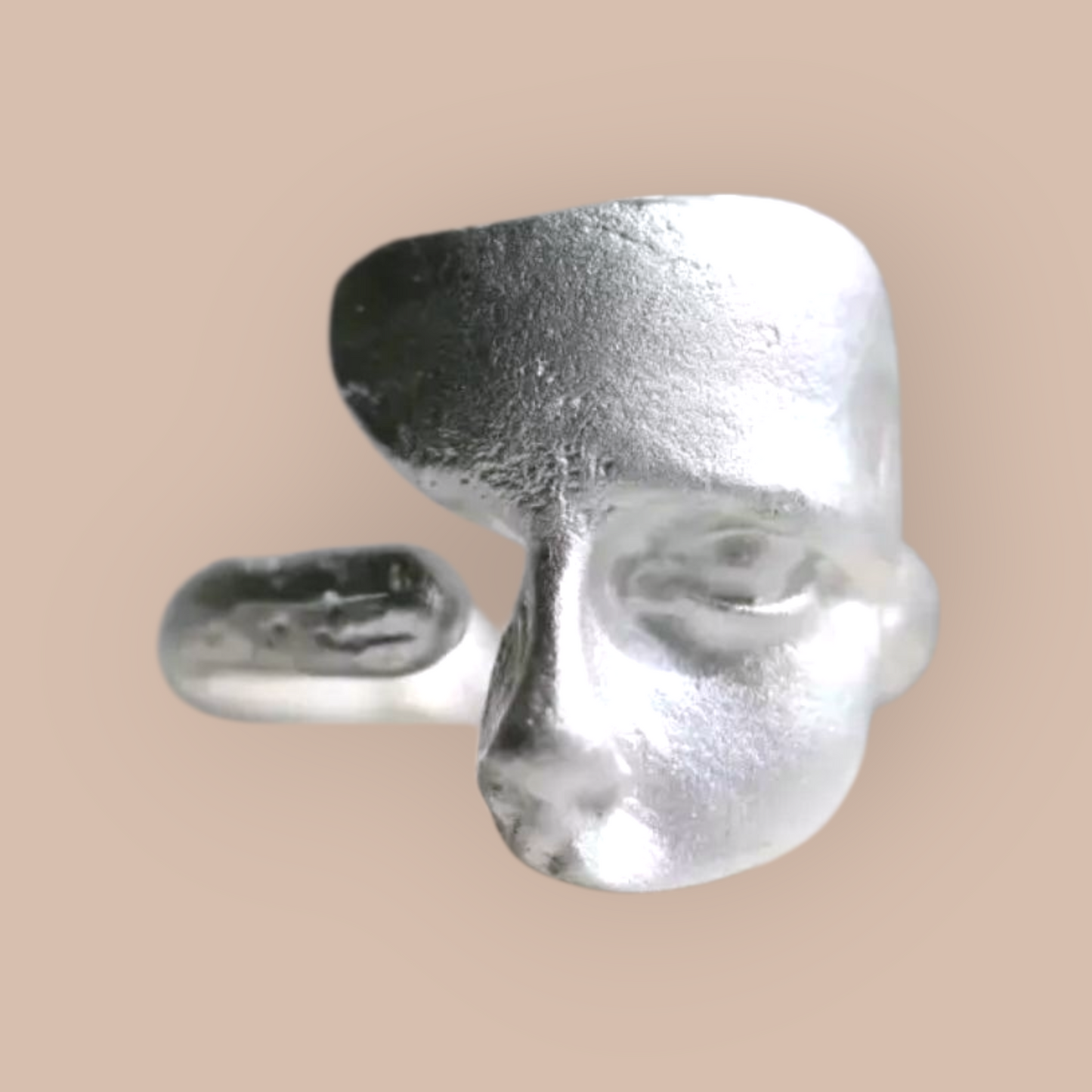 Face Adjustable Sterling Silver Ring
