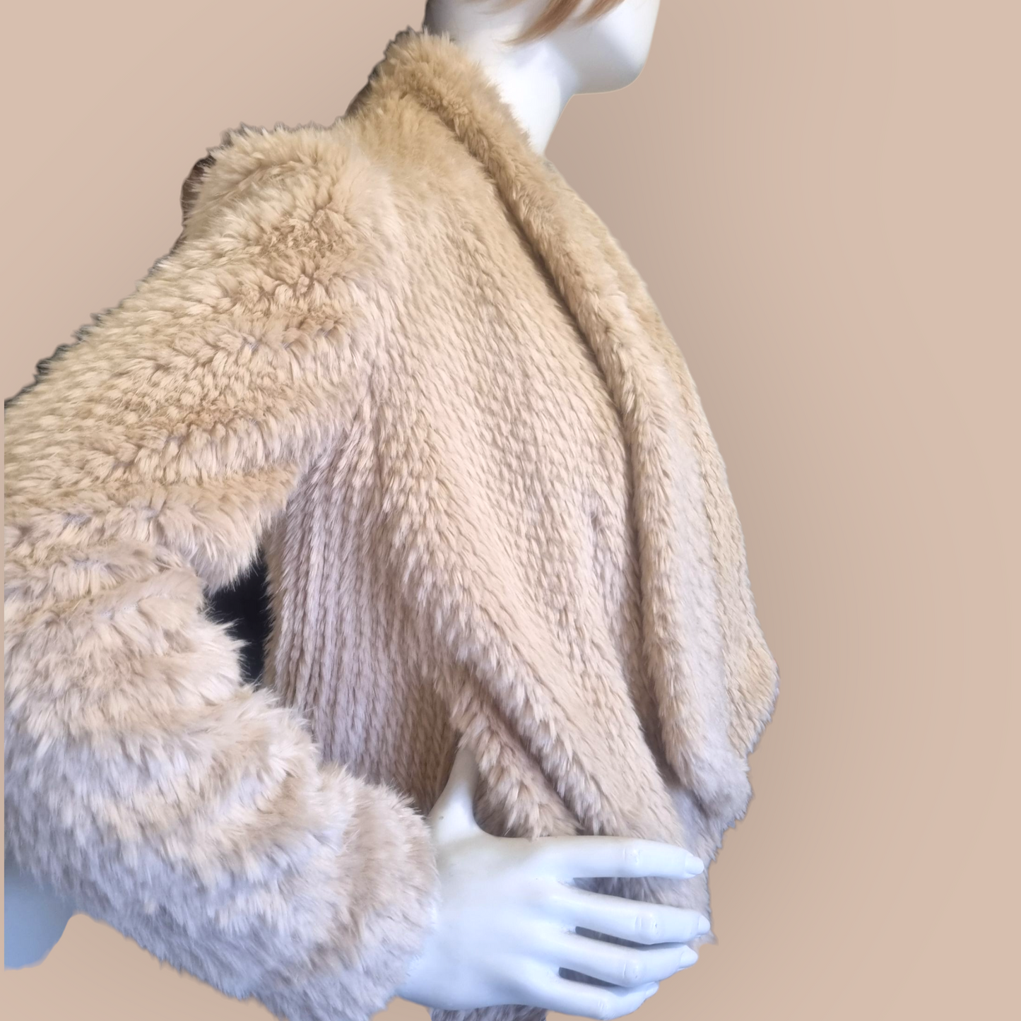 Bardot Textured Faux Fur Coat