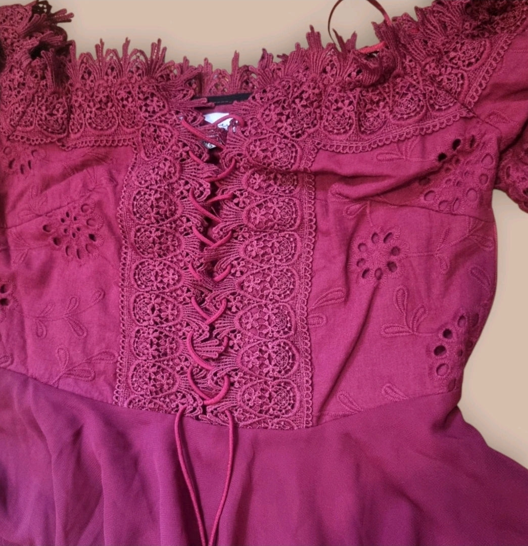 Rare Two Sisters Boho Broderie Dress