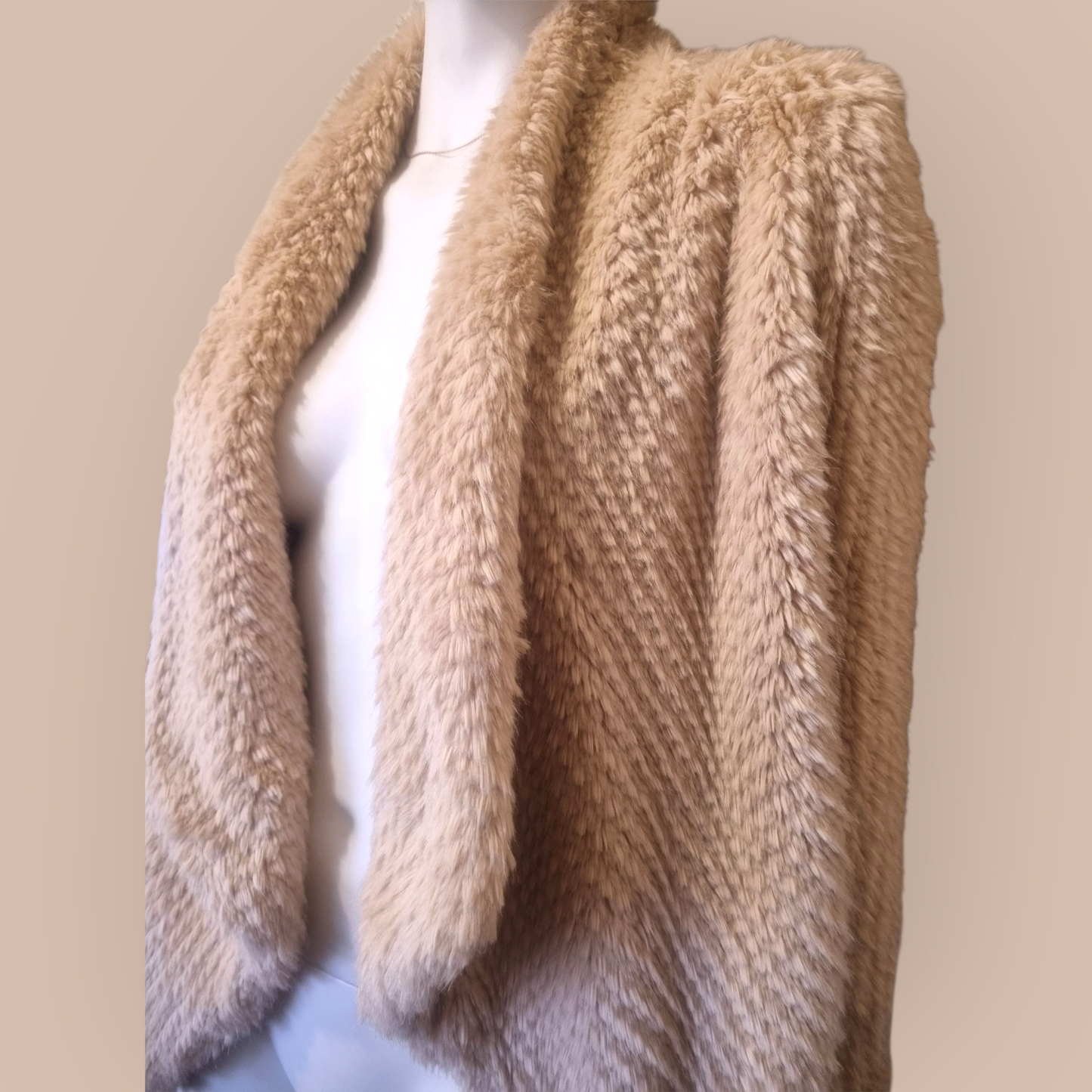 Bardot Textured Faux Fur Coat